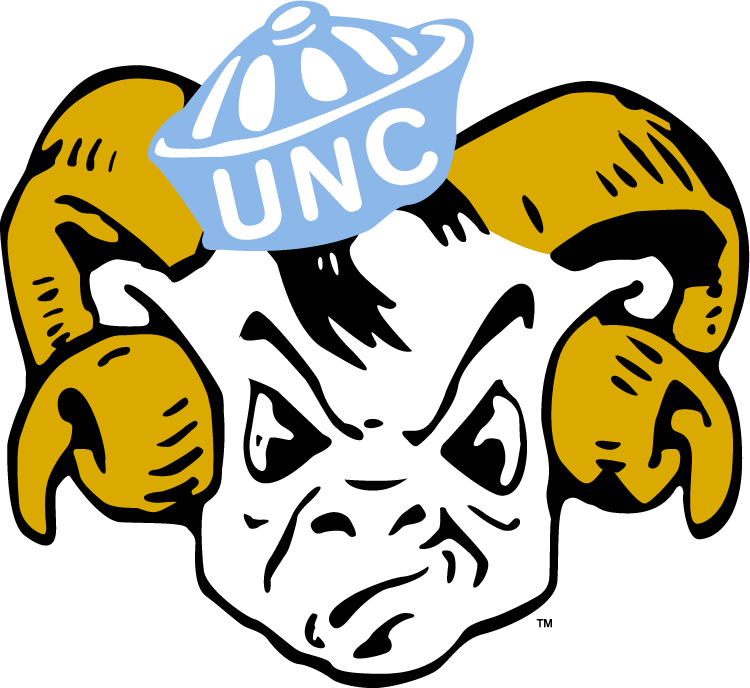 North Carolina Tar Heels 1954-1967 Primary Logo diy iron on heat transfer